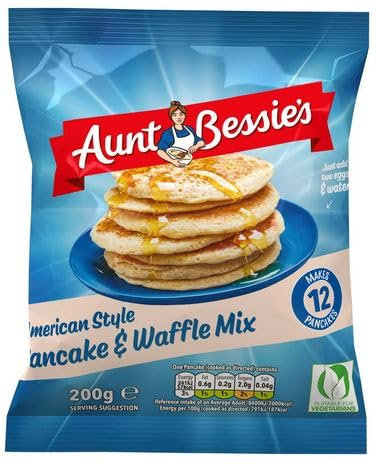 American Style Pancake and Waffle Mix, 200g,Whether it's a sweet treat with favourite toppings or a hearty stack of sweet and savoury, put a smile on everyone's faces with their favourite pancakes