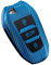 ontto Coque de clé de Voiture Convient pour Opel Grandland X Crossland X Corsa F Zafira Combo Astra Mokka-e Insignia pour Jeep Avenger Benzina 2023 2024 3 boutons TPU Coque de clé-B Bleu