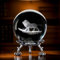 vskikris 3D Laser Kristall Kugel Briefbeschwerer Löwe Statuen Figuren Glas Kristall Kugel mit Ständer Geschenk