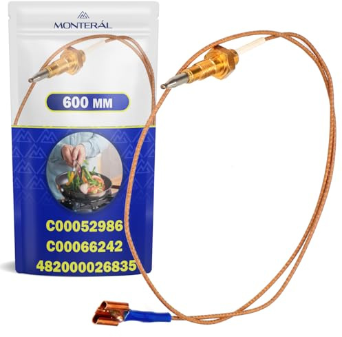 Termocoppia Piano Cottura 600 mm con Codice Originale C00052986 482000026835 per Whirlpool per Bauknecht per Indesit - Garanzia di 10 Anni - MONTERAL