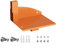 Vilgftyiet Adjustable Heavy Duty Chainsaw Wall Mount – Compatible with Stihl MS250 MS251 MS170 MS171 MS172 – Garage Workshop Storage Rack with Screwdriver Hooks & Tool Holder, Orange