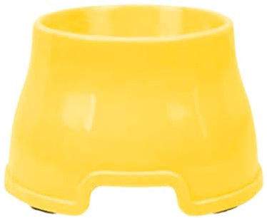 Elevated Dog Bowls PP Long Ear Dog Bowl High Capacity Water Container For Cocker Spaniels & Long Eared Breeds Rkz512 (Yellow, 12.3x15.8x8cm)