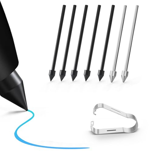 SSS·GRGB S Pen Ersatzspitzen für Galaxy Tab S10–S6, S25–S22 Ultra, 7 Stück | 5 weiche 0,7-mm-Spitzen + 2 Titanspitzen, papiernahes Schreibgefühl, 4096 Druckstufen, Pinzette; für Note20 und Kindle Scribe