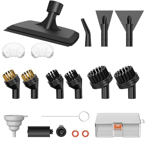14PCS Steam Cleaner Accessories Compatible with Mixoo B0FR4MF9Y7 | Handheld Steam Cleaner Scrapers, Round Brushes, Pressure Nozzles for Efficient Cleaners
