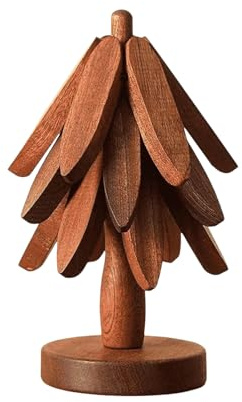 Sous Plat En Bois, Dessous De Plat, Faltbare Form D'arbre, Verre Bois Forme D'arbre Pour Tasses, Schüsseln, Assiettes, Théières, Poêles und Casseroles