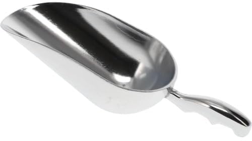 Futterschaufel Aluminium Gr.2 400 ml Mehlschaufel Eisschaufel Abwiegeschaufel Sackschaufel Schaufel Metall Teeschaufel Gewürzschaufel klein