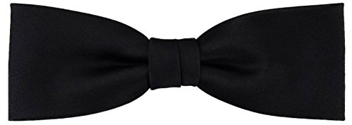 TigerTie vorgebundene schmale Fliege Uni einfarbig + Box
