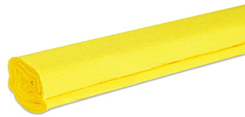 VBS Krepppapier 200cm 32g/qm aus Papier Dekorationen floristische Arbeiten Gelb
