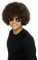 Smiffys 70er Flippige Afro Perücke, Braun, 120g