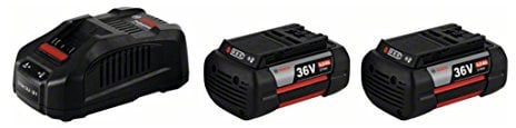 Bosch Professional Starterset GAL 3680 CV Ladegerät und 2x GBA 36 V 4,0 Ah, 1600A004ZX