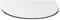 Funkenschutzplatte G2 Rundbogen 6 mm x 1000 mm x 1000 mm mit 18mm Facette und Dichtlippe Glasplatte Bodenplatte Kaminplatte Funkenschutz Ofenplatte Kaminglas