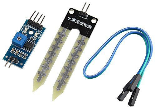 HALJIA suelo higrómetro módulo de detección del suelo humedad Sensor de agua sistema de riego automático Compatible con Arduino Robot Smart Car