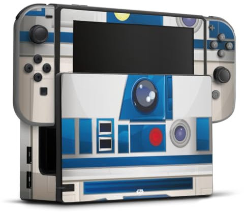 DeinDesign Skin kompatibel mit Nintendo Switch Folie Sticker Star Wars R2D2 Fanartikel