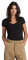 G-STAR Para Mujer Camiseta Base V-Neck Cap, Negro (Black D07211-3310-990), XL