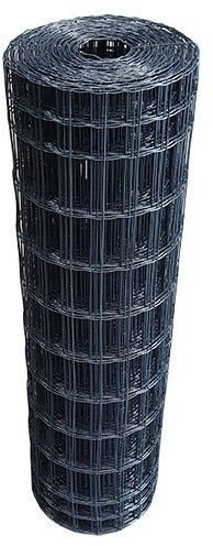 Giga-Gaas Garmix 25 Meter Gartenzaun 5 x 10 cm Anthrazit Maschendrahtzaun (150cm)