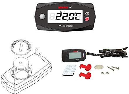 Koso MINI TERMOMETRO MINI 4, 2 TEMPERATURE, DA -25¡ A +250¡