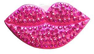 Auto Aromatherapie Diffusor, Asudaro Auto Parfüm Clip Kreative Diamant Rote Lippen Auto Klimaanlage Outlet Aromatherapie Clip Auto Lufterfrischer Vent Clip Duft Diffusor Auto Innendekoration,Rose Red