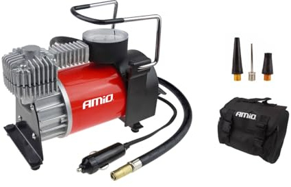 HQ Acomp-03 Tragbarer Luftkompressor für Auto, Metall, 12 V