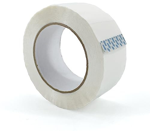 IMBALLAGGI 2000 - Nastro Adesivo Pacchi Bianco in Polipropilene 108 Pz 5cm x 132mtl x 76mm, Nastro Imballaggio per Scatole, Cartoni e Scatoloni per Trasloco e Spedizioni, Resistente Strappo Silenzioso