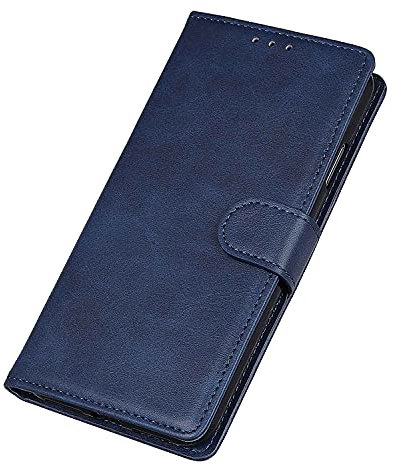 WEIOU Hülle für VIVO Y52 5G | Y72 5G, Premium TPU/PU Leder Klappbar Schutzhülle Tasche Handyhülle mit Standfunktion & Kartensteckplätzen, Blau