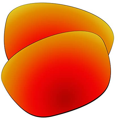 EZReplace Lentes de repuesto para gafas de sol Oakley Garage Rock OO9175 (lentes polarizadas), se adapta al marco Oakley Garage Rock (rojo fuego)