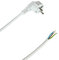 Anschlussleitung mit Schukostecker weiss 3x1.5² Anschlusskabel Gerätekabel Kabel Stecker Stromkabel 1,5m