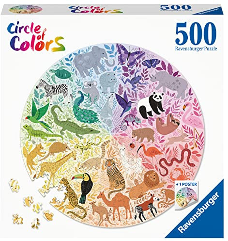 Ravensburger Puzzle 17172 Circle of Colors -Animals 500 Teile
