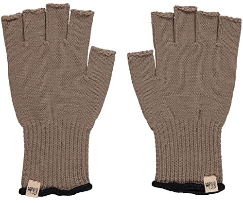 Minus33 Merino Wool Fingerlose Handschuheinlage Tan499, Größe S