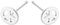 Pernille Corydon Peace Earsticks Silber - Ohrstecker Damen mit Peace-Zeichen aus 925er Sterling-Silber aus der Peace Collection - 6mm - E651s
