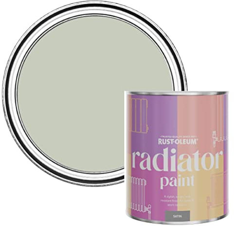 Rust-Oleum Peinture Verte Résistante à la chaleur pour Radiateur, Finition Satinée - Aloé Vera 750ml