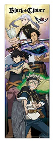 Anime Poster - Black Clover Tür-Poster - Deko Wohnzimmer oder Deko Schlafzimmer - Deko Wohnzimmer - Größe : 158 x 53
