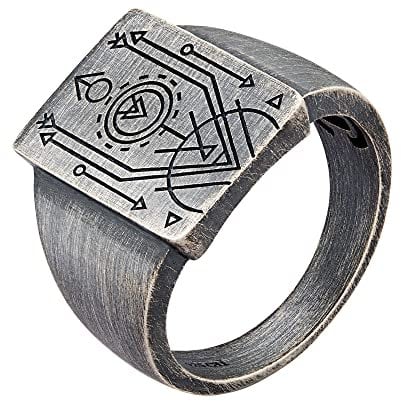 cai Herren Ring 925/- Sterling Silber Mattiert Silbergrau 274270297