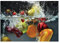 Fototapete Küche Obst Wasser - inkl. Kleister - für Esszimmer Küchetapette Vlies Tapete Vliestapete Wandtapete Motivtapeten Montagefertig (104x70 cm)