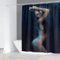 REECES Sexy Nackt Duschvorhang 120 x 200 cm 3D Sexy Duschvorhang Antischimmel Textil Duschvorhang Polyester Stoff Wasserdicht Duschvorhänge für Badezimmer, Bad Vorhang mit 8 Haken