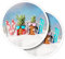 Vinyl-Aufkleber, rund, 10 cm, für Ski, Snowboard, Urlaub, Schnee, Ananas, für Laptops, Tablets, Gepäck, Scrapbooking, Kühlschränke #52049