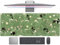 Cute Green Leaves Pink Flowers Mouse Pad Desk Pad Kawaii Anime Cat Desktop Protector Decor Desk Mat, XL Large Gaming Mousepad for Girl Women Laptop Computer Keyboard and Mouse Mat 31.5x11.8 in