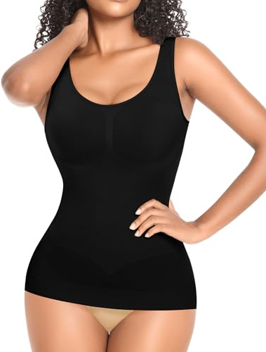 YARRCO Damen Shape Unterhemd Formende Tops Nahtlos Hemdchen