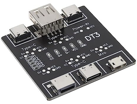 YINETTECH Testeur de Câble de Données USB Carte de Test de Câble de Données USB PCB Accessoires d'outil de Détection Rapide pour les Anomalies de Câble de Données Détection Rapide 5x5cm