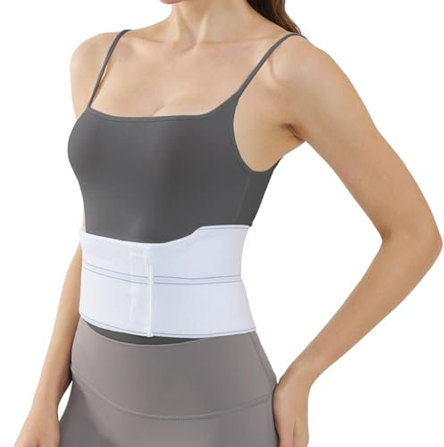 Lixinsunbu Soporte de costilla rota, faja abdominal agrietada, cinturón de espalda, soporte de compresión para costocondritis para costillas magulladas, fracturadas o dislocadas, protección para