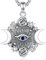 CELESTIA Collier Lune Collier Sorciere Femme Hecate Pendentif Déesse-Lune Mauvais Oeil Protection Collier Argent 925 Bijoux Sorcière Wicca Talisman Cadeau Porte Bonheur Femme