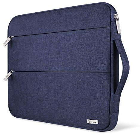 Voova Laptop Sleeve Case 14-15 Inch with Handle, Waterproof Slim Computer Cover Bag Compatible with MacBook Air M2/M3 15, MacBook Pro 15, 15” Surface Laptop 5/4, Hp chromebook 14, Blue