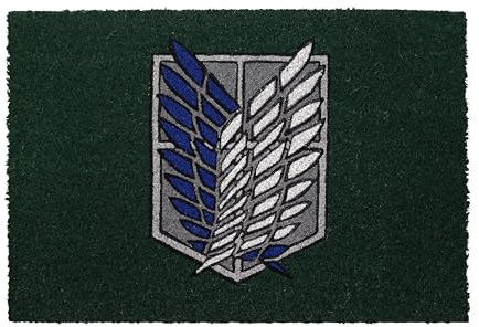 SD TOYS Fußmatte, 60 x 40 cm, Scout Attack on Titans Emblem