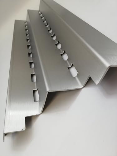 Koch #114 Rostfreie Flavour Bar W-Form für Burnhard Big Earl - 402 x 168 x 25mm Unverwüstlicher V2A Edelstahl Stärke 1,25mm, 760g / Stück, Abdeckung Flammenverteiler, Qualität Made in Germany!