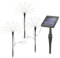 Esotec Solar Stecklicht Wunderkerze, 3er SET, 2 Modi, 180 LEDs warmweiß, Feuerwerk, Fireflys, Glühwürmchen, Dekolichterkette, LiFePo4 Akku, Solarmodul, Erdspieß, IP44, winterfest, außen, 102576