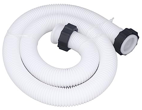 Pool Sand Filter Pumpe Schlauch, Verbindungsschlauch für Sandfilteranlagen Durchmesser, Verbindungsschlauch mit Muttern, Filterpumpe Sole-System & Sandfilter, für Schwimmbad