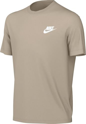 Nike Unisex Kinder K NSW Tee Emb Futura Lbr Shirt, Sanddrift, 8-9 Jahre EU