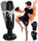 PRITOK Sac de Frappe Gonflable Debout 160 cm pour Enfants et Adultes - Avec Gants de Boxe - Pour Karaté, Taekwondo