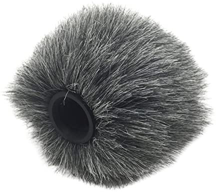 Parliky 2pcs Furry Microphone Windscreen Cover Windproof Wind Muff for Camera Mic