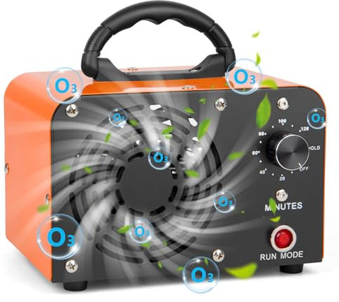 Ozongenerator, 20000mg/Std Ozongerät, O3 Ozon Luftreiniger mit 120 Min Timer für 300㎡ Geruchskiller für Auto, Wohnung, Räume, Büros, Rauch und Haustiere