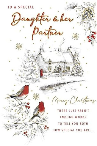 Regal Publishing Weihnachtskarte für eine besondere Tochter und Partnerin, 22,9 x 15,2 cm
